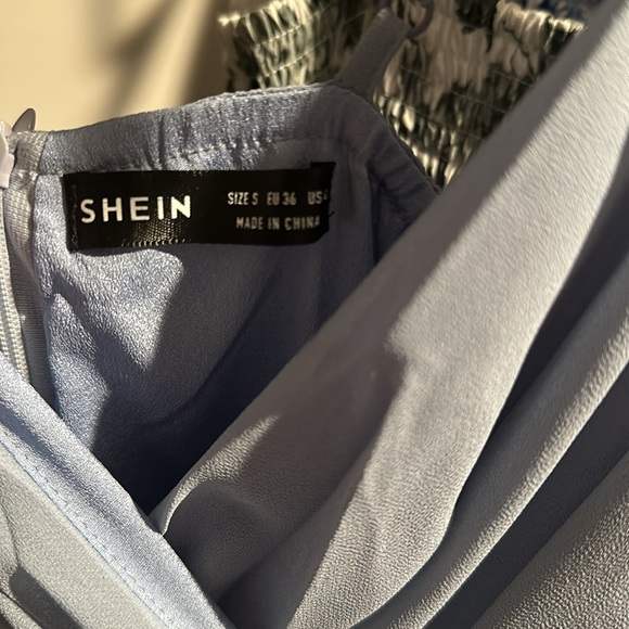 SHEIN Dusty Blue Long Dress - Picture 3 of 3